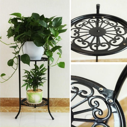 Tier tall metal plant stand - 2,