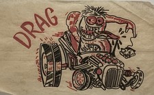 Original Vintage Monster Weirdo Drag Car Iron On Transfer Last One!