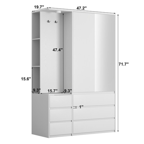 Doors wardrobe with - with, mirror