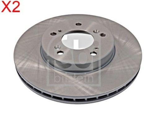 Front brake disc pcs febi - brake, x2