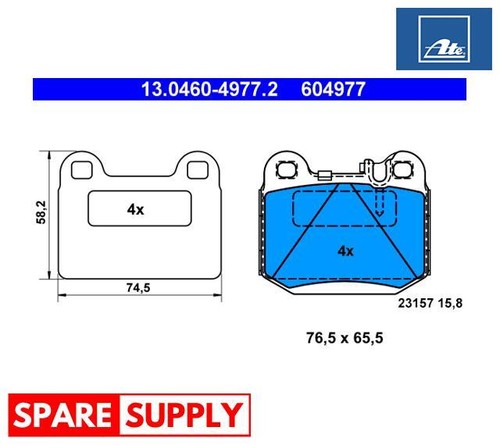 Brake pad set disc - brake,