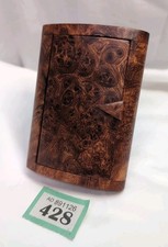 Beautiful Handcrafted Antique Art Deco Burlwood Cigarette/Trinket/Snuff Box 4½"