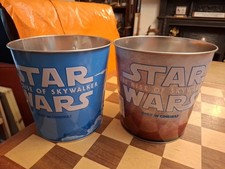 2 Star Wars Rise Of SkyWalker Promotional Theatre Popcorn Bucket Tins C.2019