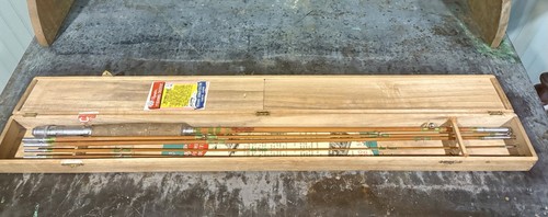 Vintage olympic bamboo fly rod - fly,