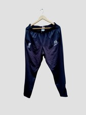 Liverpool Mens Large Football Track Pants Tracksuit Bottoms CG DriFit Black