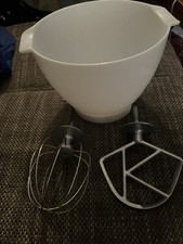 Vintage Kenwood Chef Mixing Bowl/Balloon Whisk  & Beater Attachments 