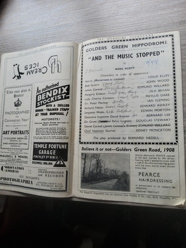 Theatre programme 1937 golders - theatre,