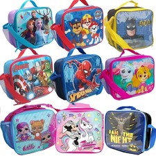 Childrens Insulated Lunch Pack Box Bag Kids Boys Girls School Food Picnic Box 