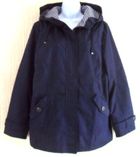 Centigrade QVC Hooded Lightweight Showerproof Coat/Jacket  -Navy- Med--12