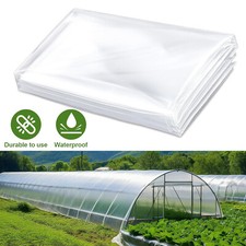 Polythene Plastic Sheeting Clear Garden Grow Polytunnel Cover Protect Film 2x10m