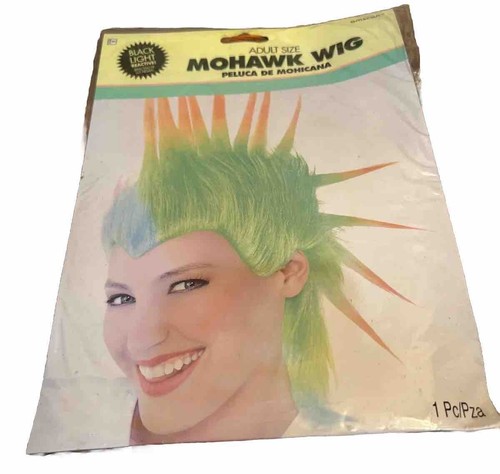 Mohawk wig green cosplay - mohawk,