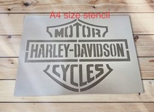 A4 Harley Davidson stencil for