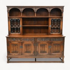 Large Old Charm Dresser Sideboard Base Tudor Brown Finish FREE UK Delivery*