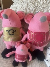 Vintage Clangers Family Soft Toys Very Good Condition Major Mother And Baby 1999