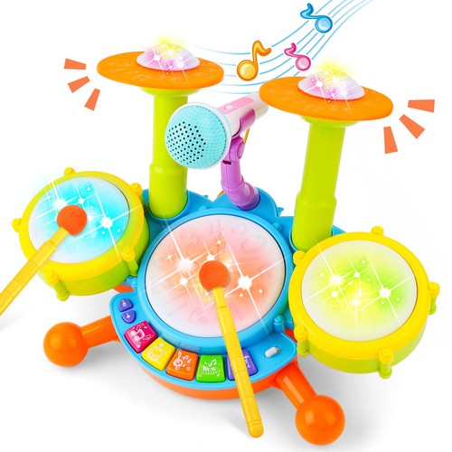 Deao kids drum kit with - deao, led