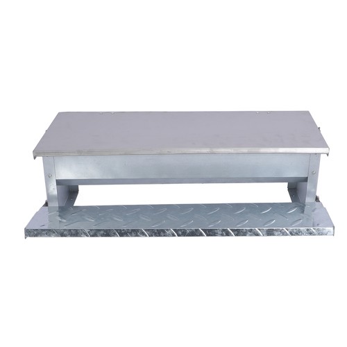 Large metal chicken feeder - metal,