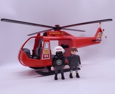 Playmobil Helicopter Fire Rescue + Two Figures
