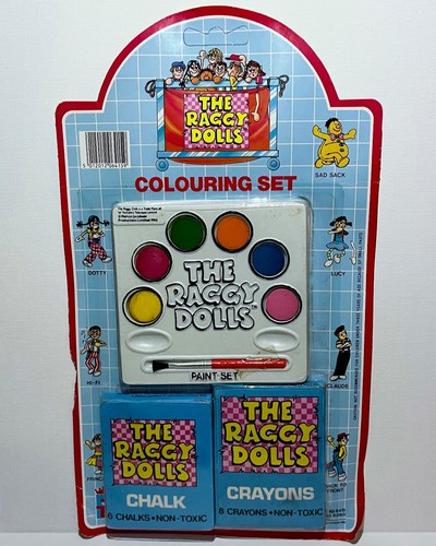 The raggy dolls colouring set - the,