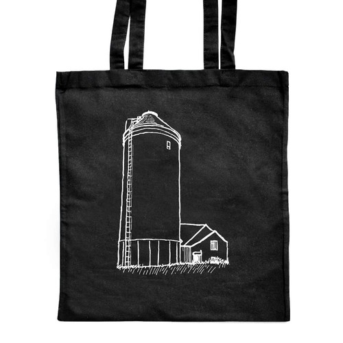 Grain silo shopping tote bag - shopping,