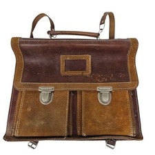 Vintage Brown Leather School