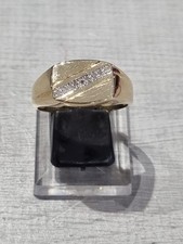 9ct Yellow Gold Mens Diamonds