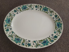 Midwinter Spanish Garden Large Oval Serving Platter 14" Rare Marquis Queensberry