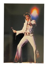 Elvis Presley Postcard Depicting Elvis in White Jumpsuit