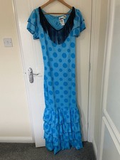 Stunning Ladies Spanish Fancy Dresss Outfit. Plus Accessories Fits Size 14/16.