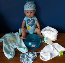 ? ZAPF BABY BORN BOY DOLL BUNDLE CLOTHES DUMMY POTTY BOTTLE NAPPIES ~ XMAS