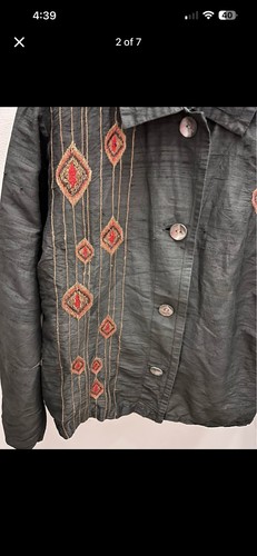 Vintage silk chicos jacket - vintage,
