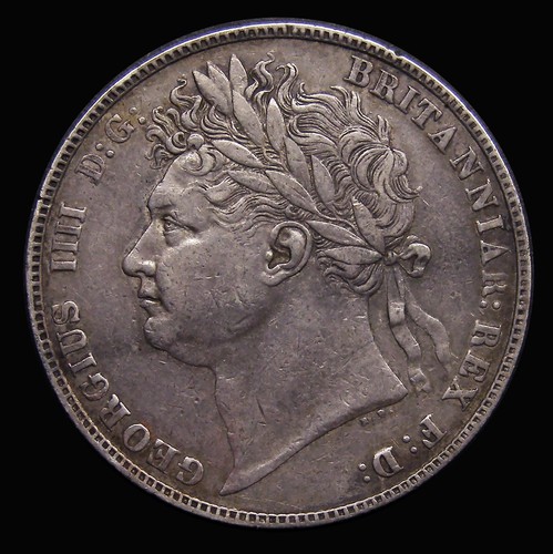 Halfcrown 1823 shield - 1823,