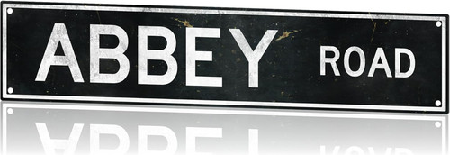 Abbey road metal sign - abbey,