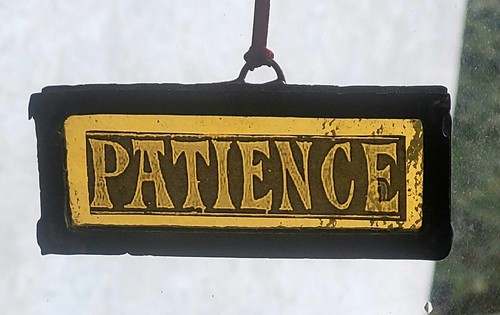 Stained glass patience church - stained,