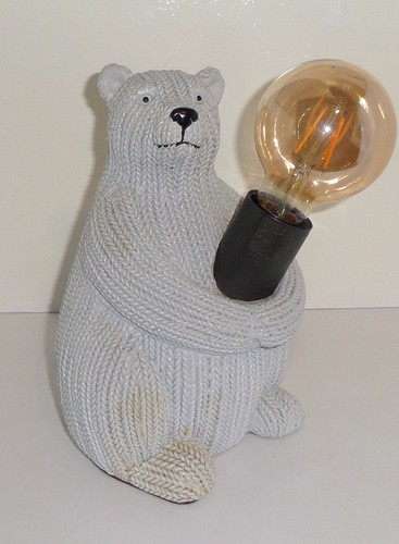 Bear table lamp with power - lamp,