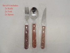 Set of 6 Fork and Spoon Steak