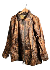Turnhout Realtree Style Jacket Mens Size XL Brown Camouflage Full Zip Hooded
