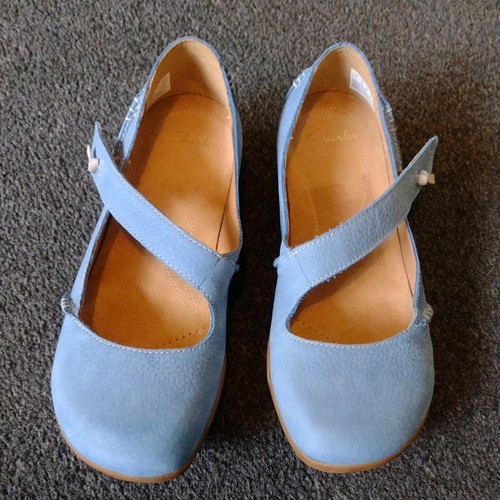 Clarks blue shoes - clarks, mary