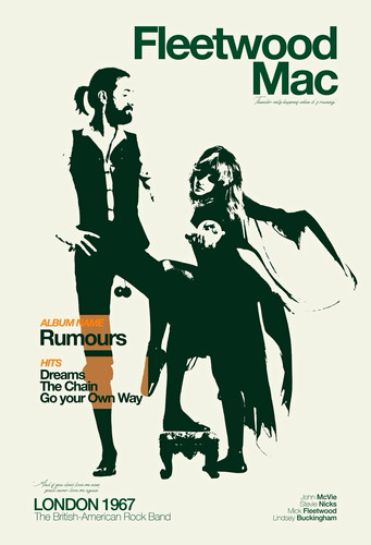 Fleetwood mac poster - poster, a3
