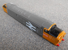 Hornby class 37 diesel bodyshell. 37063 in large logo Railfreight grey. Glazed.