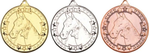 50mm metal horse equestrian - metal,