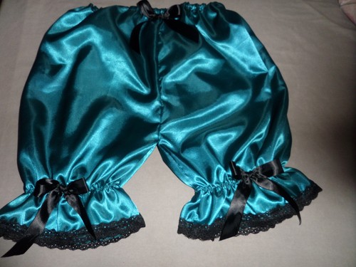 Abdl sissy teal blue satin - teal,