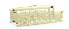 American School Bus Brooch