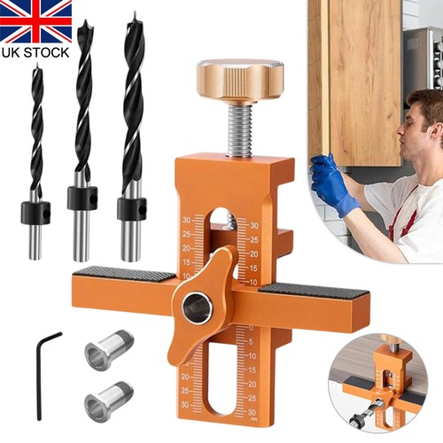 Cabinet door installation jig - installation,