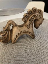 Retro Danish pottery  Horse Whistle Vintage Scandinavian Denmark Folk art