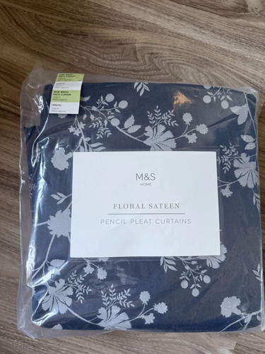 Grey floral sateen pencil - m&s,
