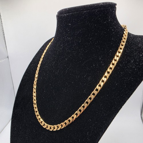 9ct gold curb chain - curb,