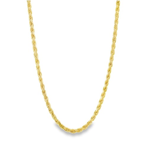 9ct yellow gold - gold, rope