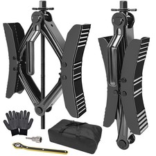 Camper Wheel Chock Stabilizer 2 Sets for RV Travel Trailer Heavy Duty X-Shape...