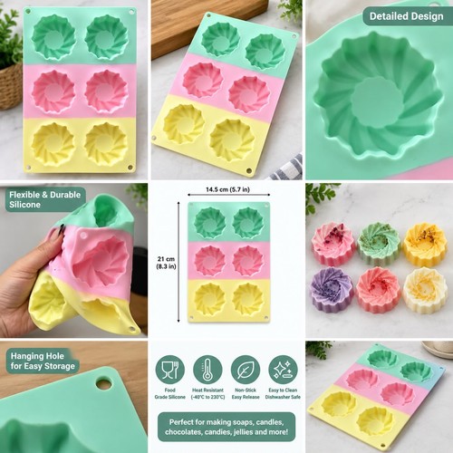Silicone muffin soap - muffin,