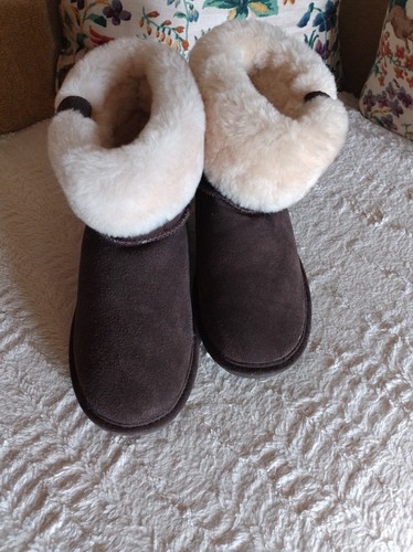 Bear paw sheepskin slippers - bear,